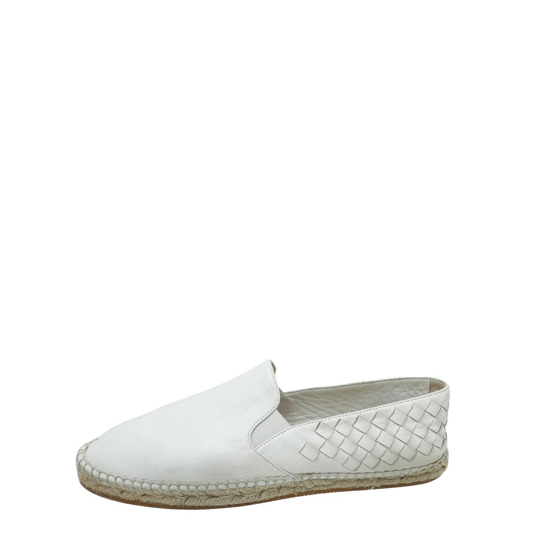 Bottega Veneta White Gala Espadrille 39