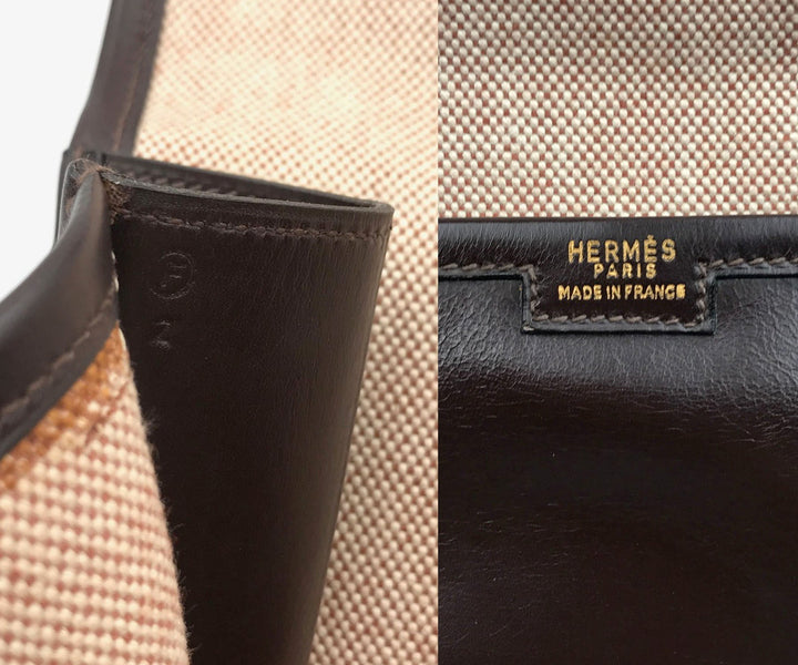 Premium Handmade Hermes Dark Chocolate Brown Jige GM Large Clutch