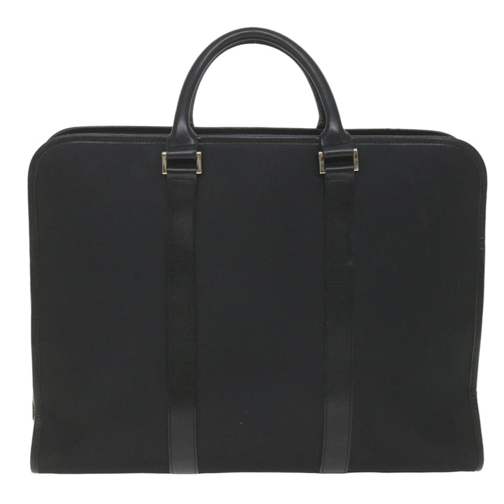 Burberry Black Label Hand Bag Nylon Black Auth bs10089