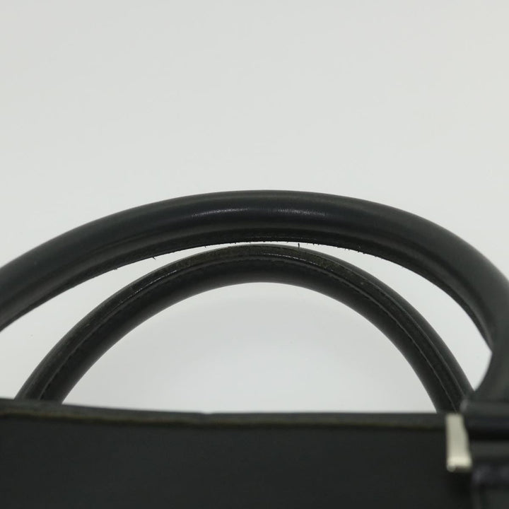 Burberry Black Label Hand Bag Nylon Black Auth bs10089