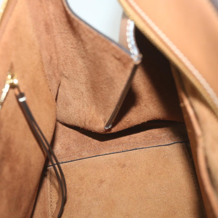 Celine Edge Hand Bag Leather Brown  10092