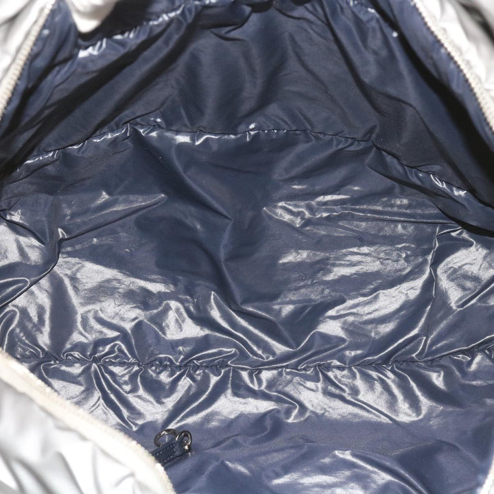Top Quality Chanel Cococoon Hand Bag Patent leather Silver CC Auth bs10169