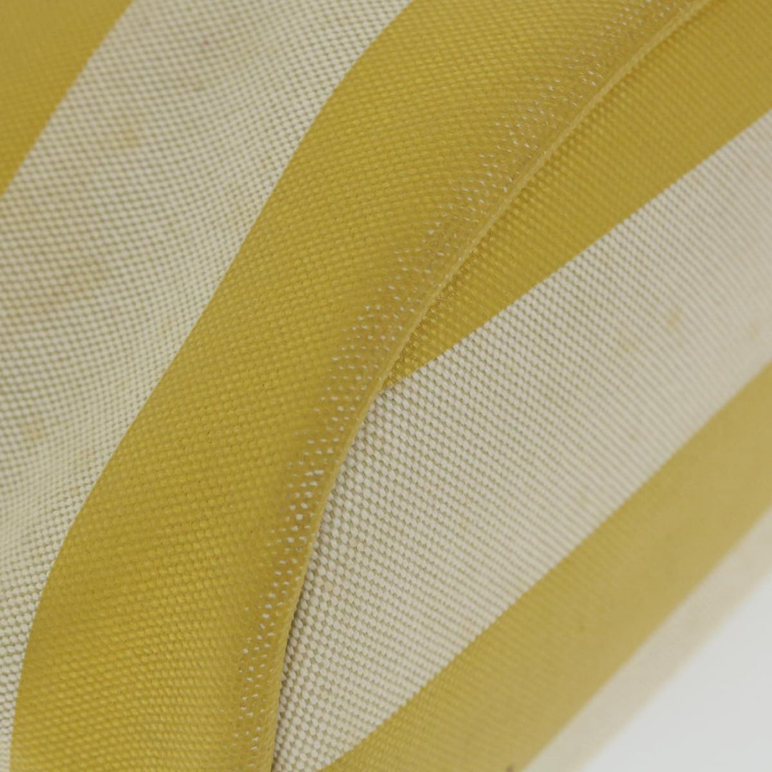Burberry Blue Label Tote Bag Canvas Yellow Auth bs10173