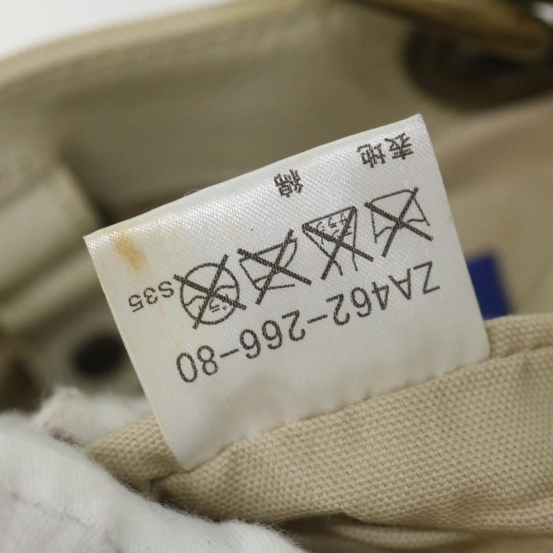 Burberry Blue Label Tote Bag Canvas Yellow Auth bs10173