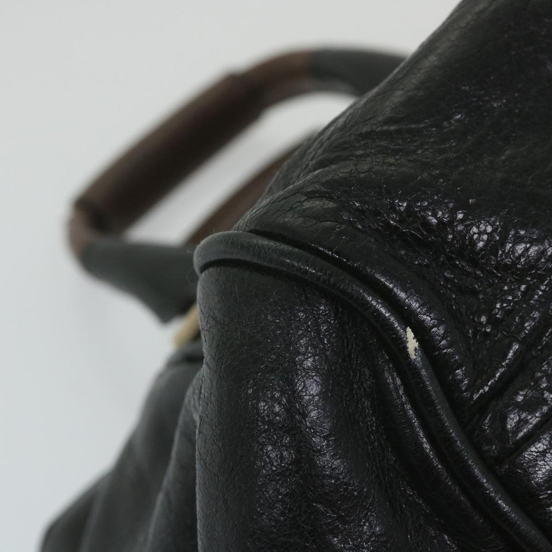 Chloe Etel Hand Bag Leather 2way Black 03-11-50 bs10193