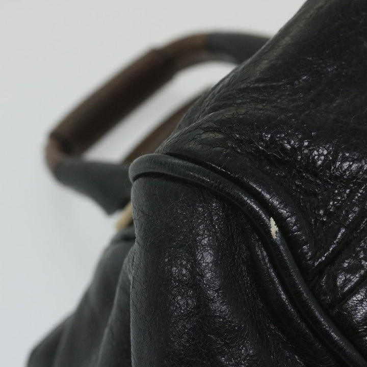 Chloe Etel Hand Bag Leather 2way Black 03-11-50 bs10193