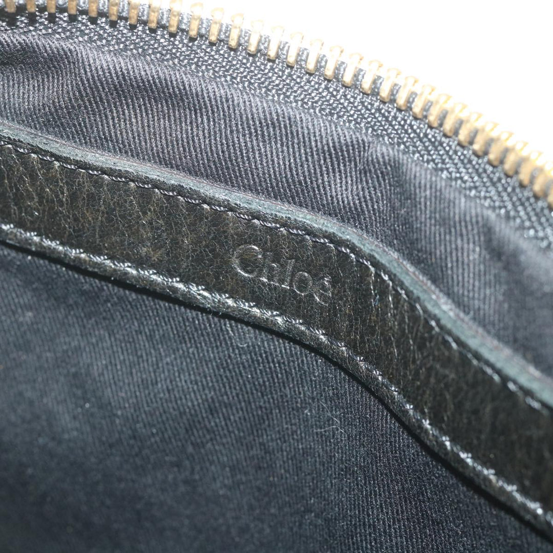 Chloe Etel Hand Bag Leather 2way Black 03-11-50 bs10193