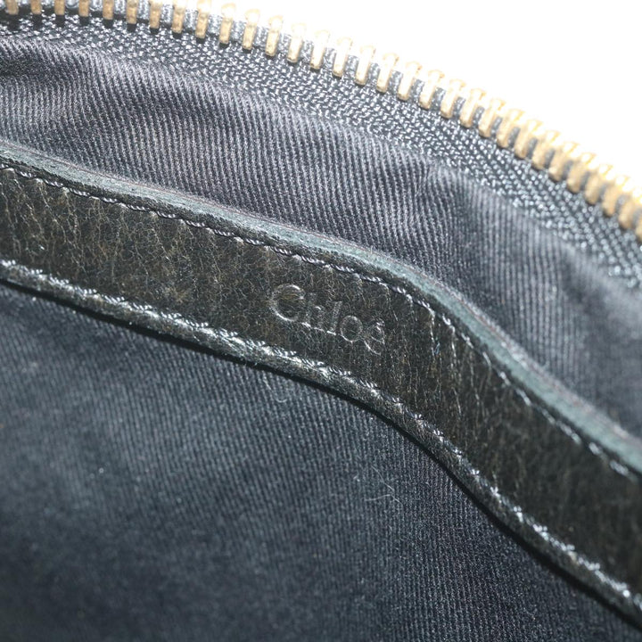 Chloe Etel Hand Bag Leather 2way Black 03-11-50 bs10193