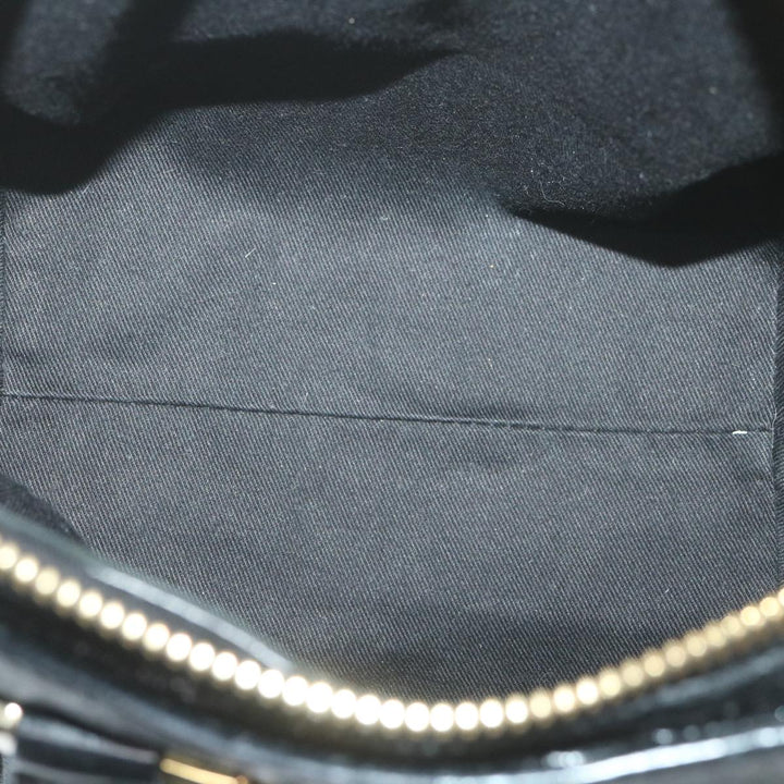 Chloe Etel Hand Bag Leather 2way Black 03-11-50 bs10193