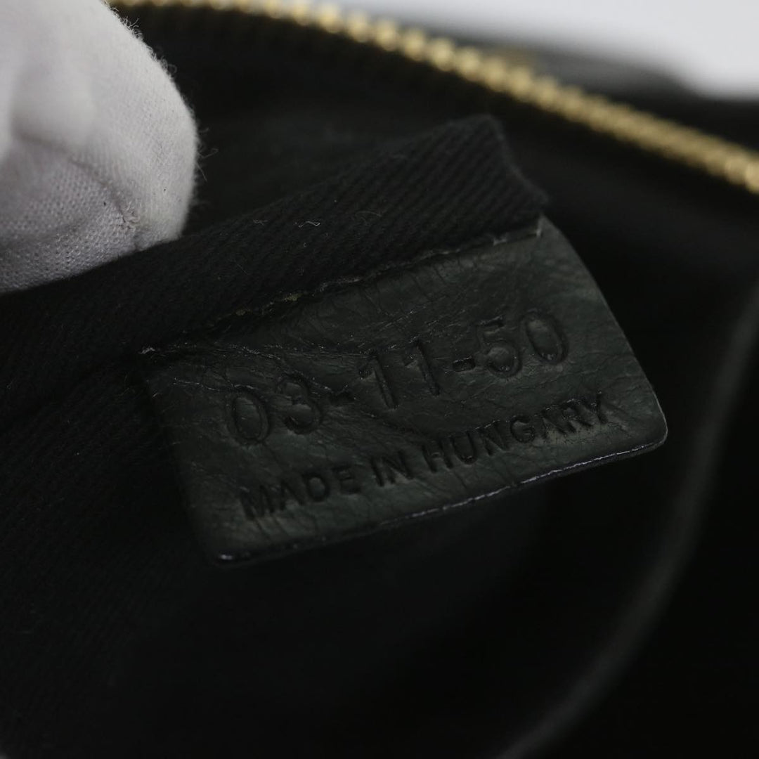 Chloe Etel Hand Bag Leather 2way Black 03-11-50 bs10193