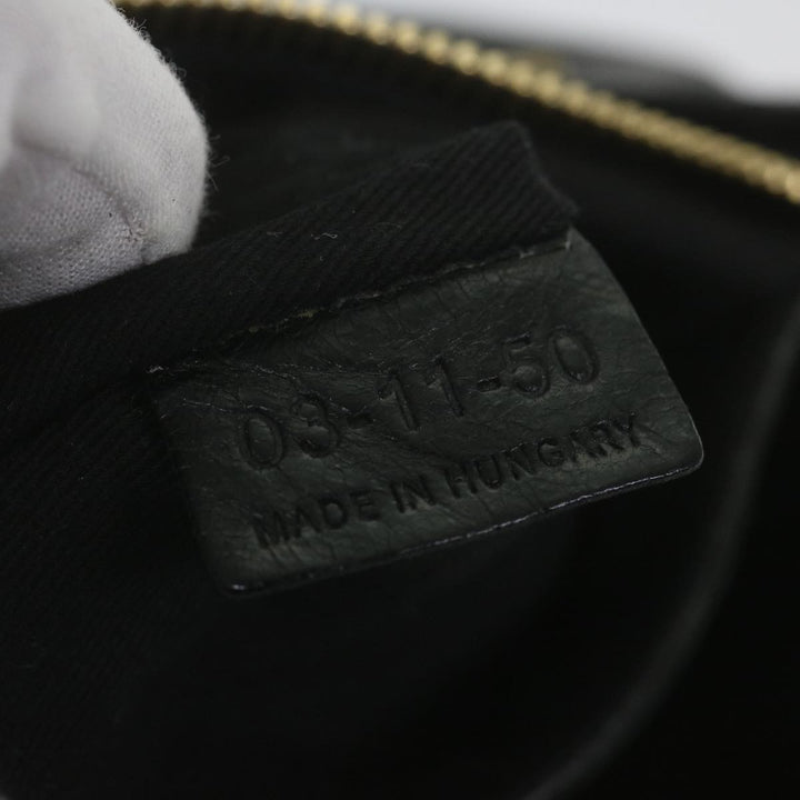 Chloe Etel Hand Bag Leather 2way Black 03-11-50 bs10193
