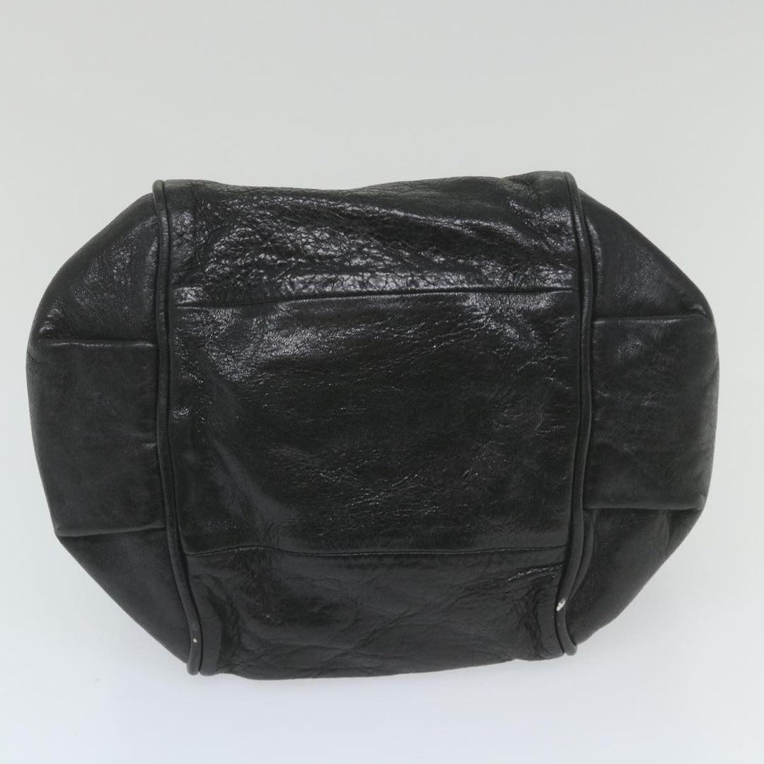 Chloe Etel Hand Bag Leather 2way Black 03-11-50 bs10193