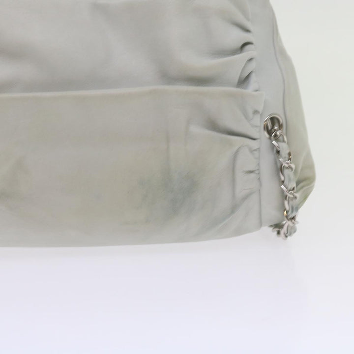Top Quality Chanel Chain Shoulder Bag Leather White CC Auth bs10195