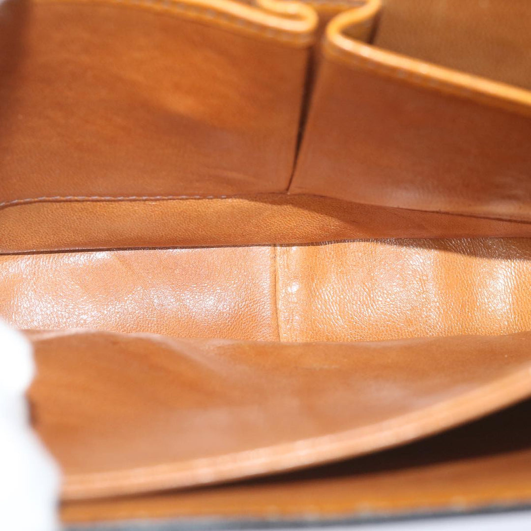 Celine Shoulder Bag Leather Brown  10354