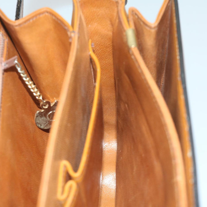 Celine Shoulder Bag Leather Brown  10354