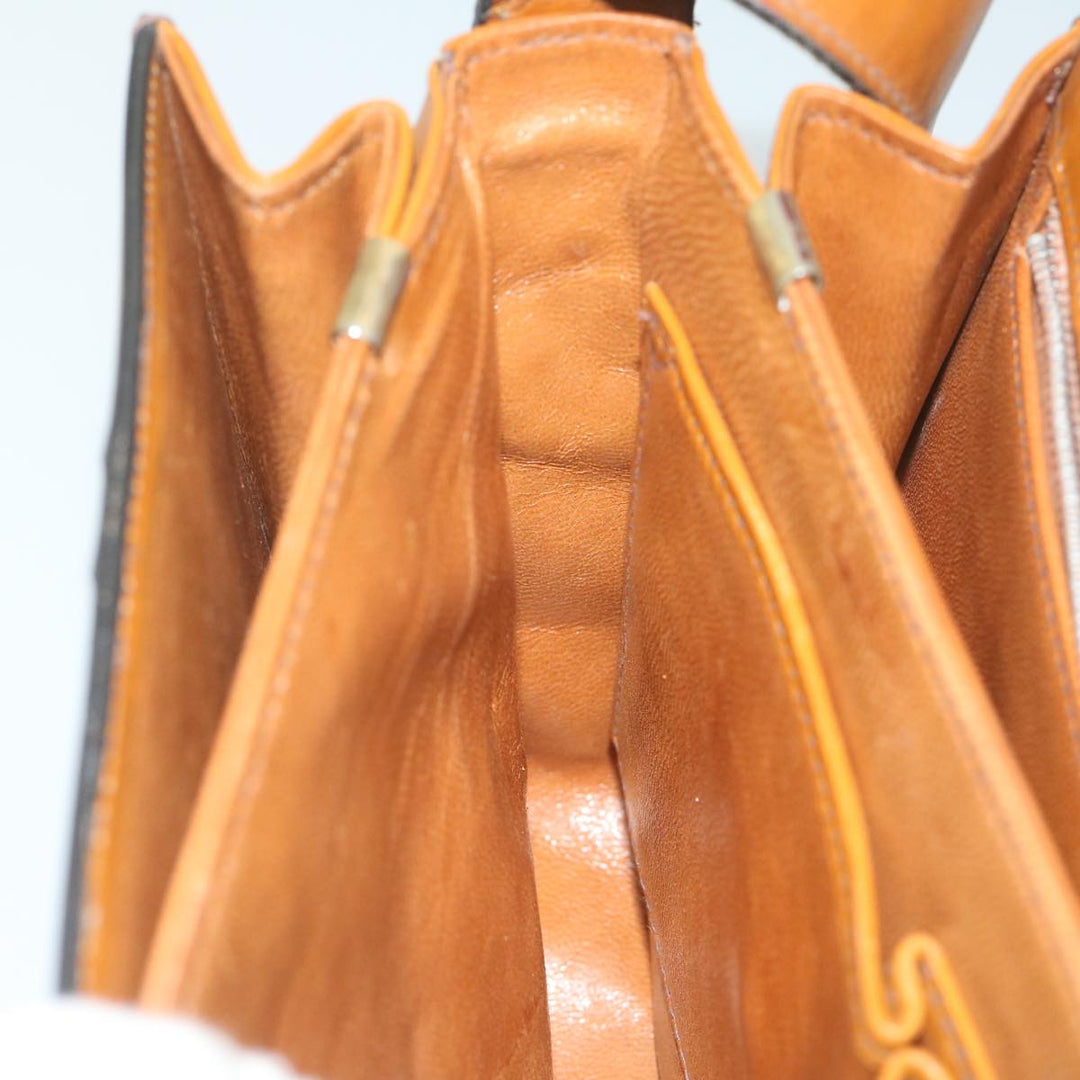 Celine Shoulder Bag Leather Brown  10354