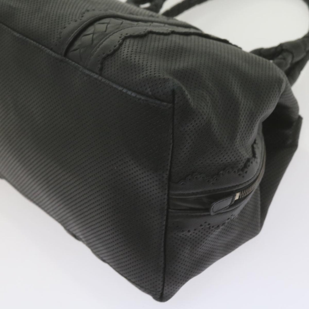 Bottega veneta Hand Bag Leather Black Auth bs10420