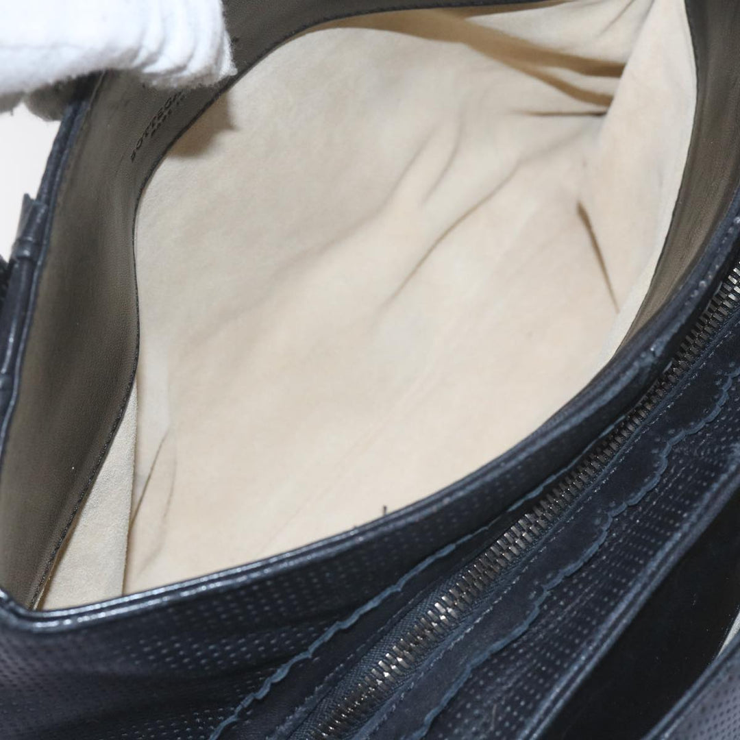 Bottega veneta Hand Bag Leather Black Auth bs10420