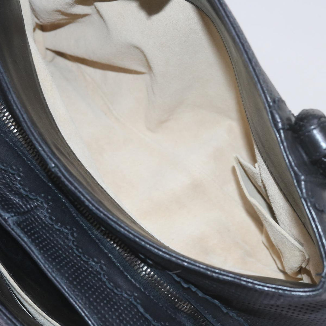 Bottega veneta Hand Bag Leather Black Auth bs10420