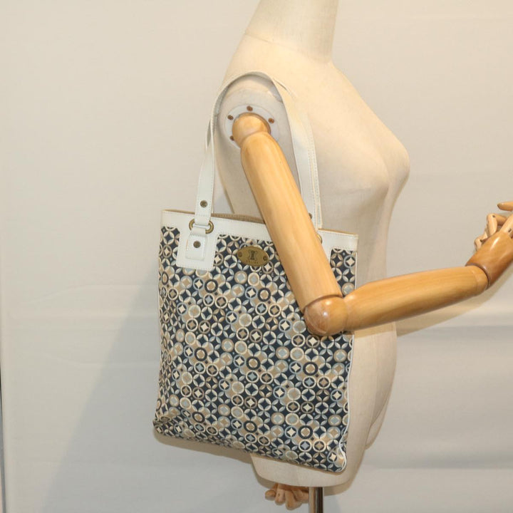 Celine Tote Bag Canvas Navy  10436
