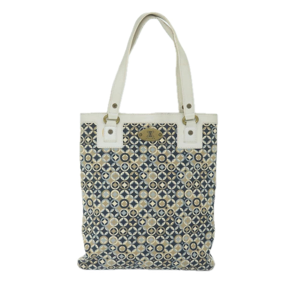 Celine Tote Bag Canvas Navy  10436