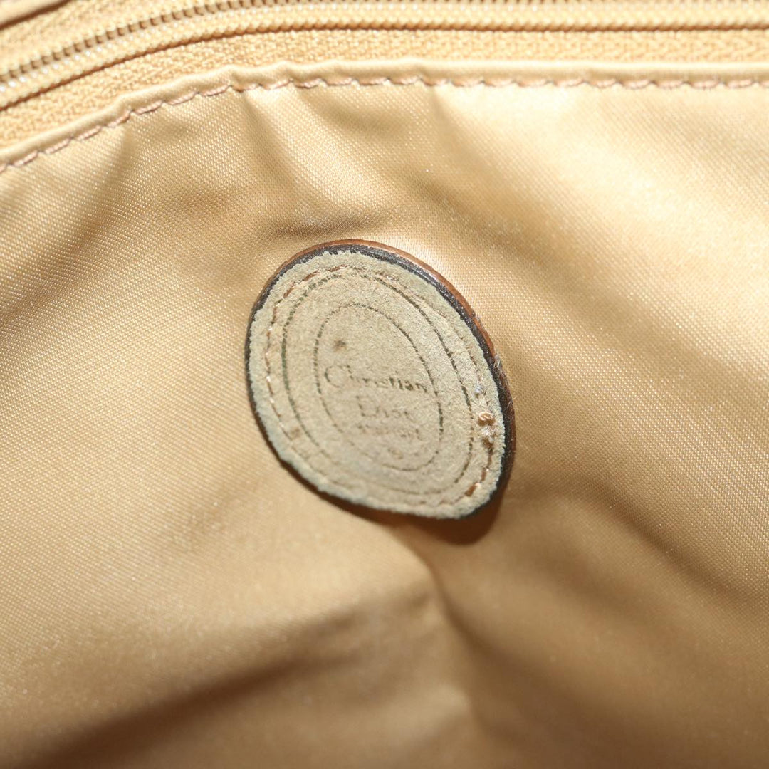 CHRISTIAN Top quality Dior Shoulder Bag Nylon Beige Auth bs10499