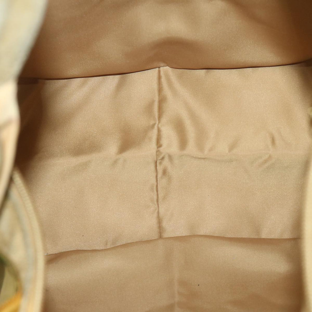 CHRISTIAN Top quality Dior Shoulder Bag Nylon Beige Auth bs10499