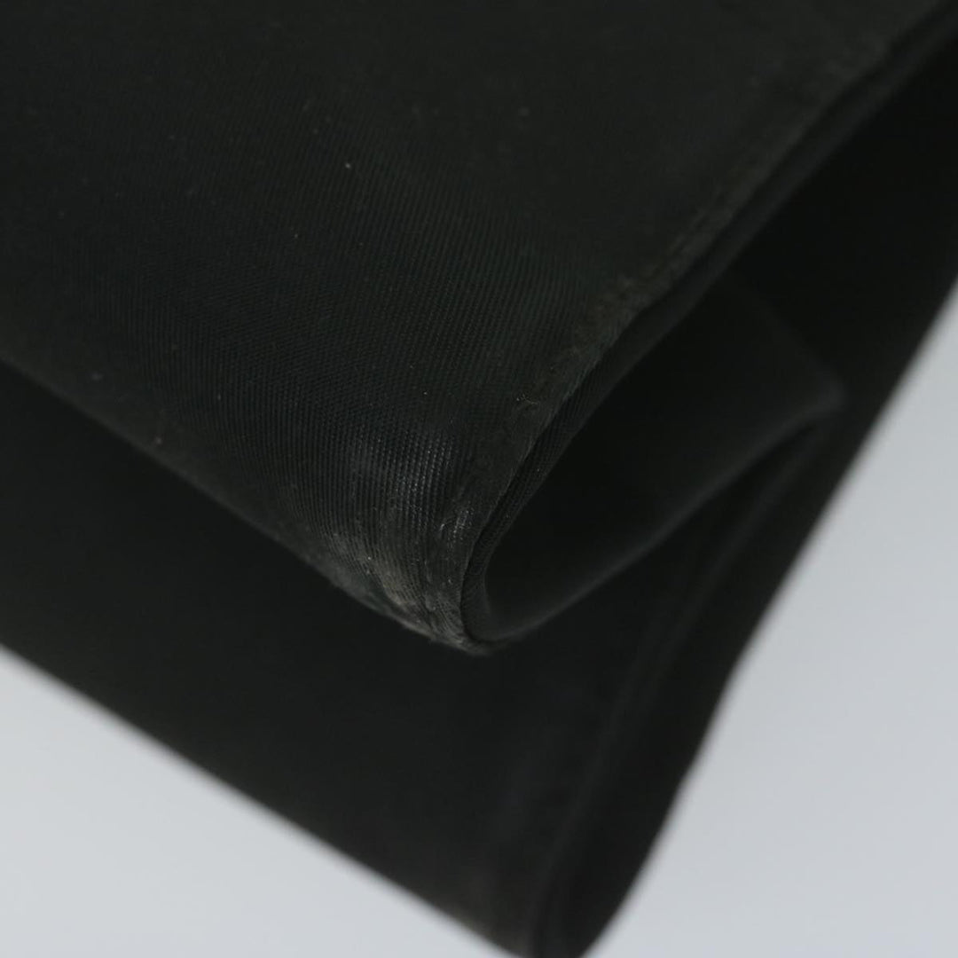 CHRISTIAN Top quality Dior Hand Bag Nylon Black Auth bs10556