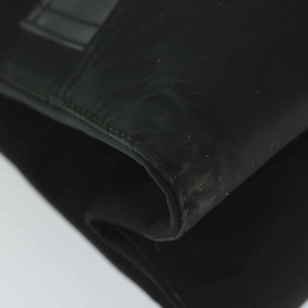 CHRISTIAN Top quality Dior Hand Bag Nylon Black Auth bs10556