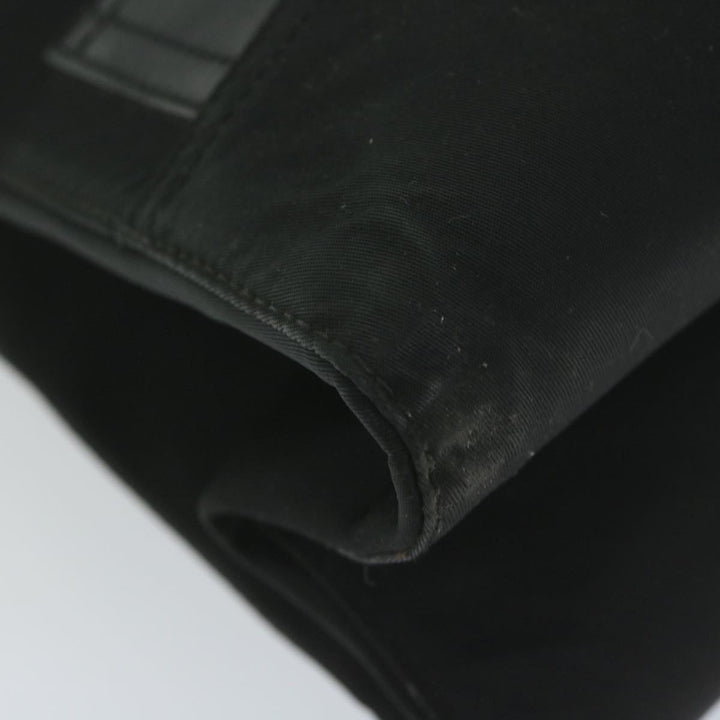 CHRISTIAN Top quality Dior Hand Bag Nylon Black Auth bs10556