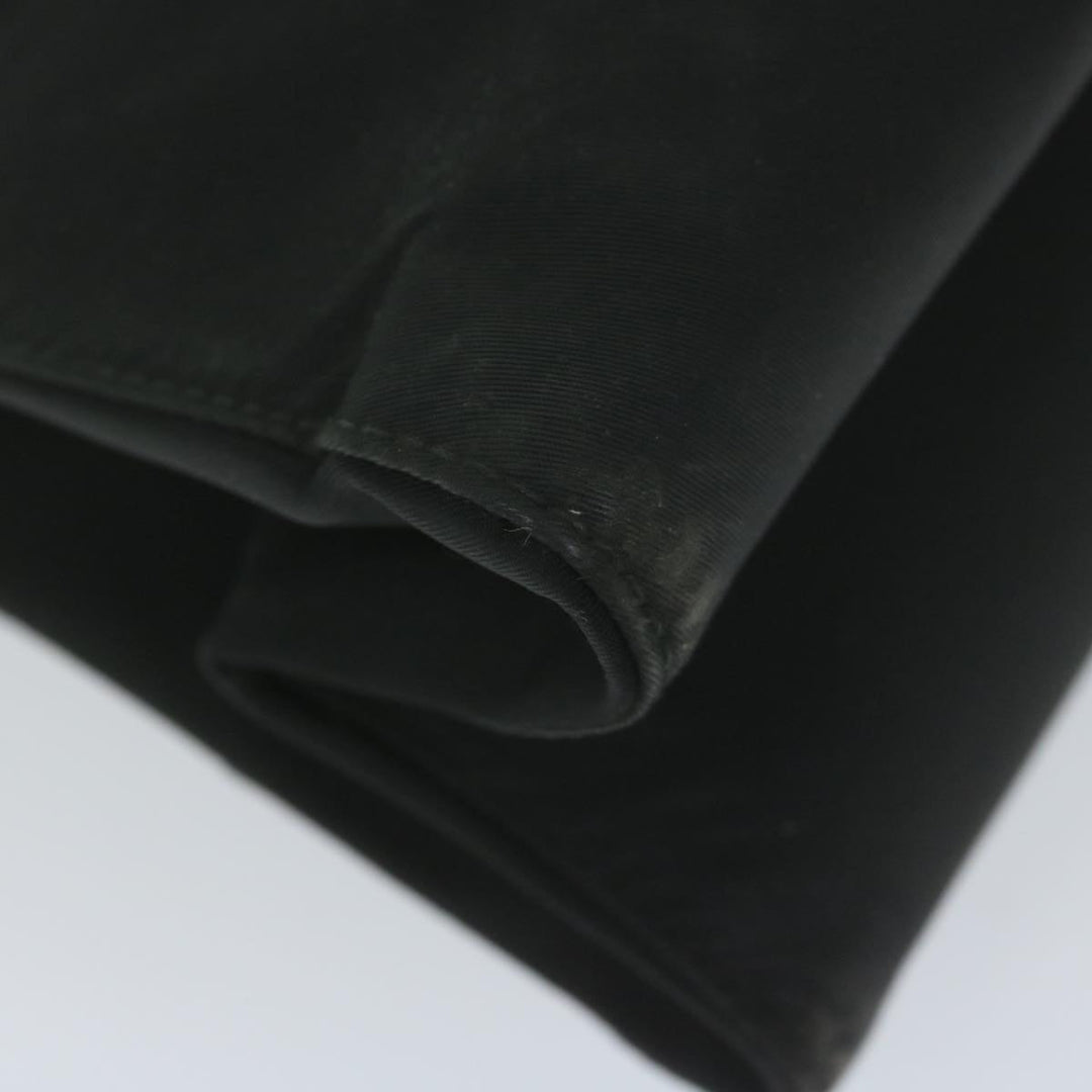 CHRISTIAN Top quality Dior Hand Bag Nylon Black Auth bs10556