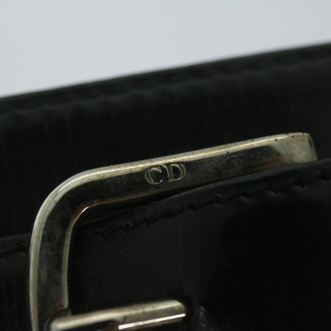 CHRISTIAN Top quality Dior Hand Bag Nylon Black Auth bs10556