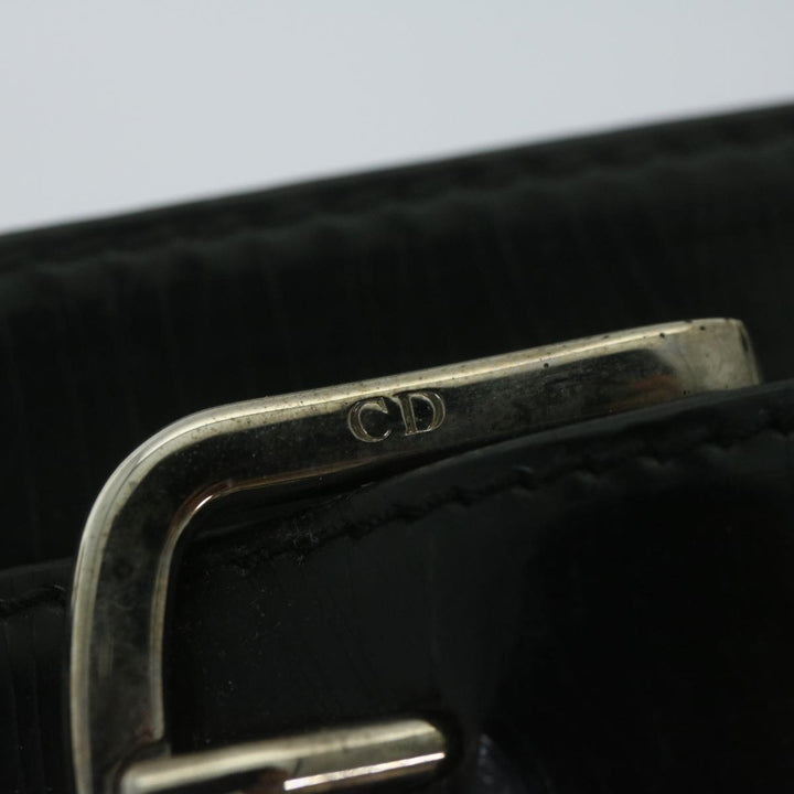 CHRISTIAN Top quality Dior Hand Bag Nylon Black Auth bs10556