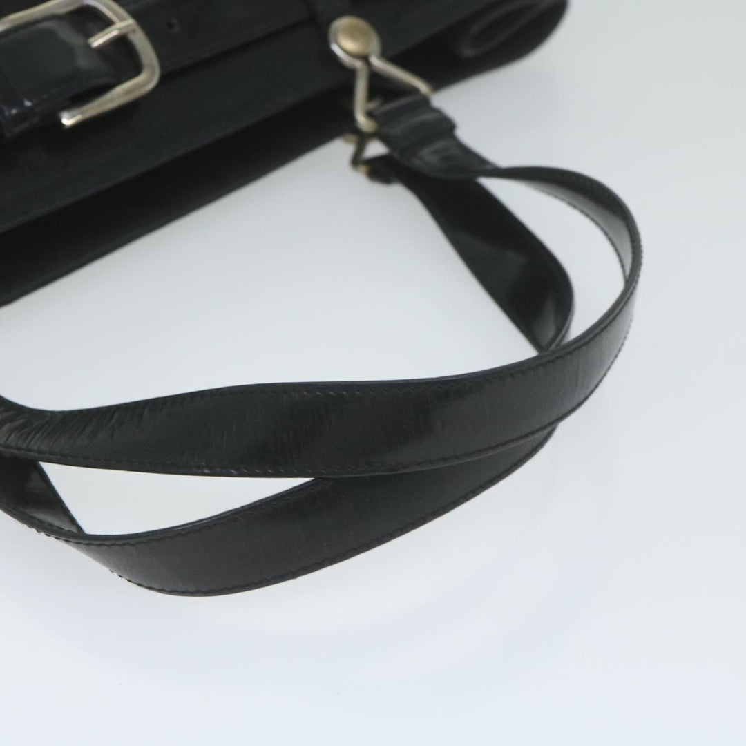 CHRISTIAN Top quality Dior Hand Bag Nylon Black Auth bs10556