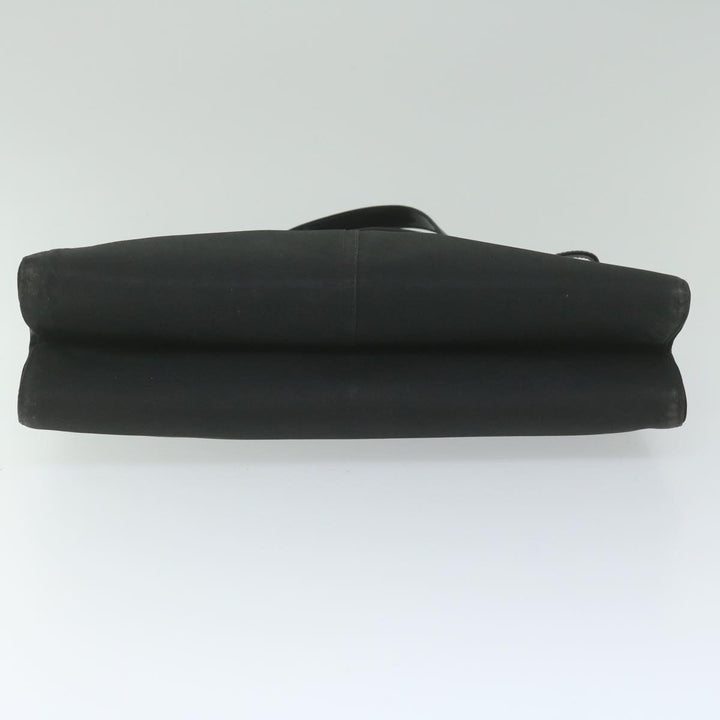 CHRISTIAN Top quality Dior Hand Bag Nylon Black Auth bs10556