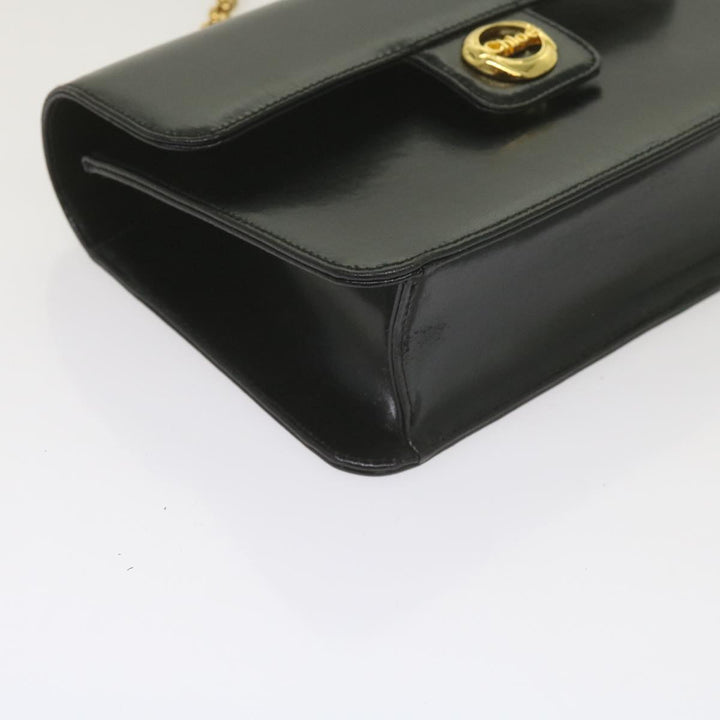 Chloe Chain Shoulder Bag Leather Black bs10630