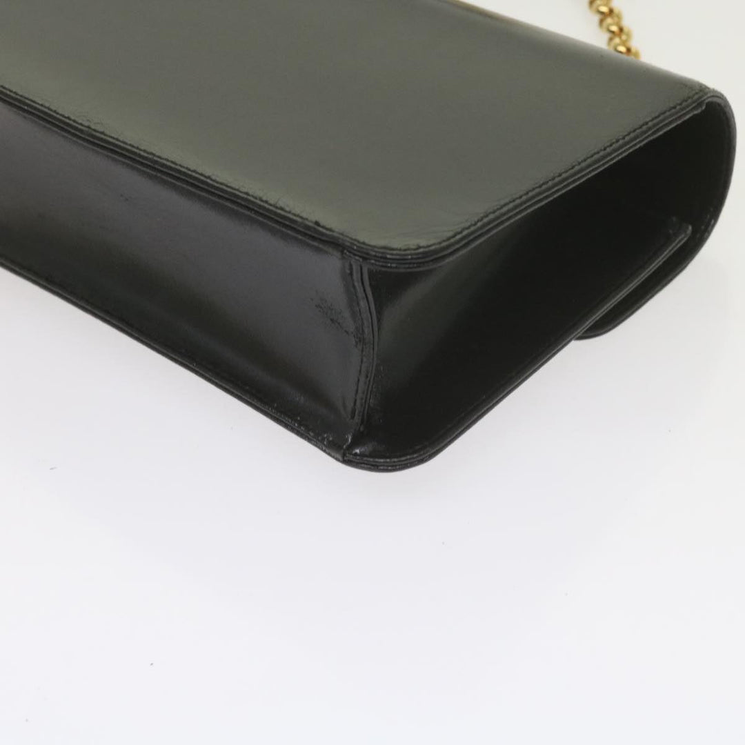 Chloe Chain Shoulder Bag Leather Black bs10630