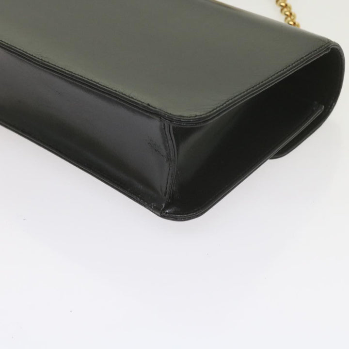 Chloe Chain Shoulder Bag Leather Black bs10630