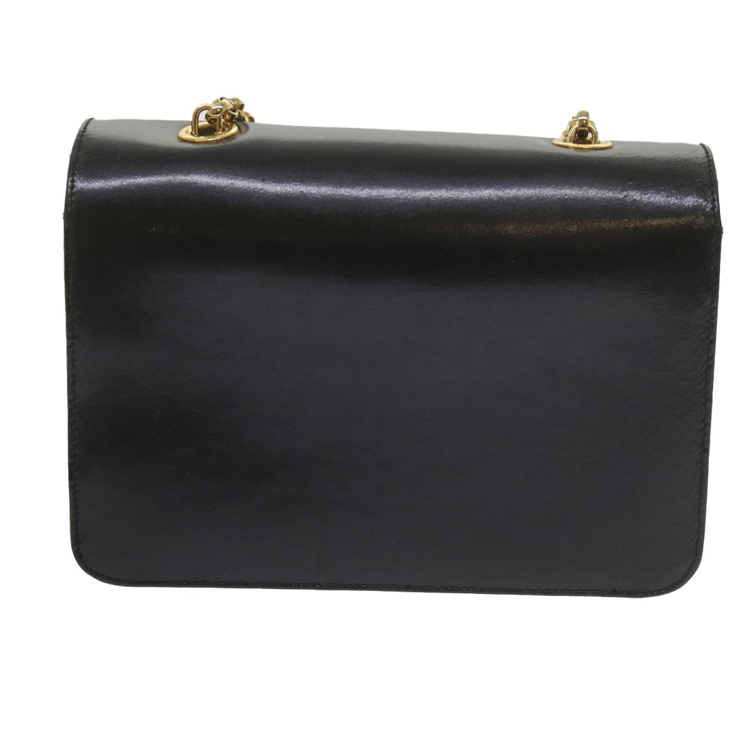 Chloe Chain Shoulder Bag Leather Black bs10630