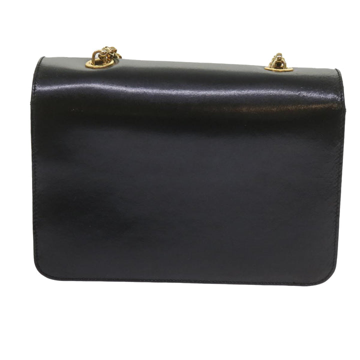 Chloe Chain Shoulder Bag Leather Black bs10630
