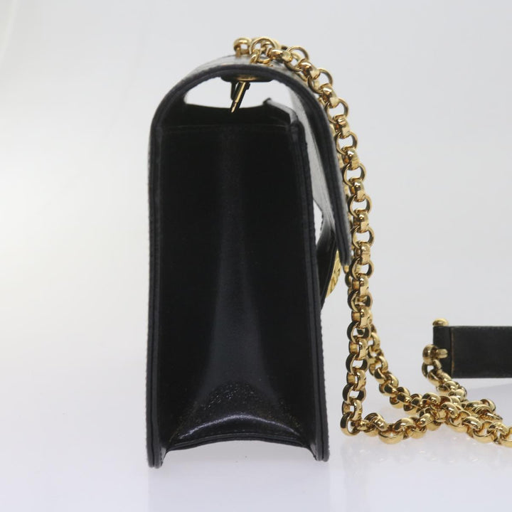 Chloe Chain Shoulder Bag Leather Black bs10630