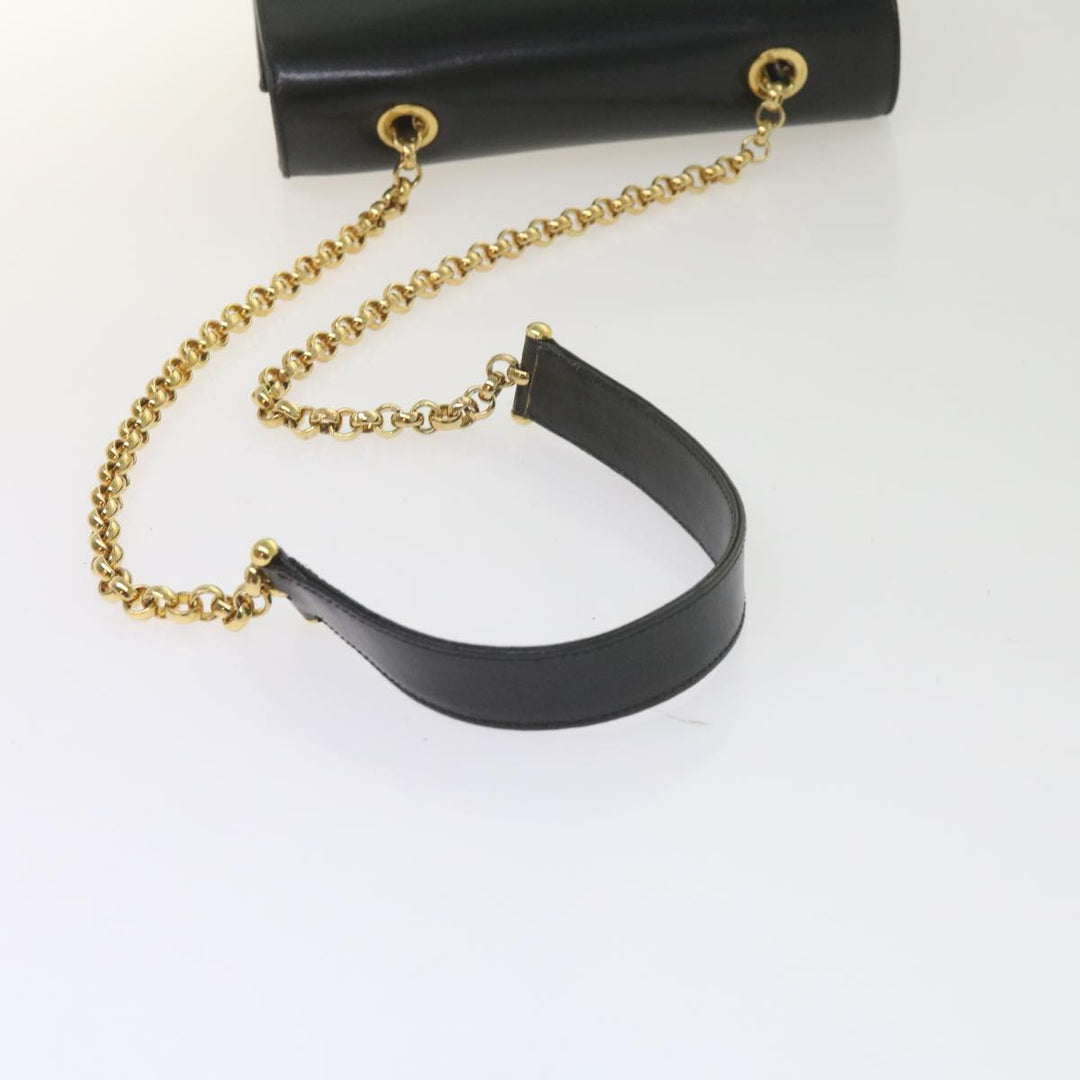Chloe Chain Shoulder Bag Leather Black bs10630