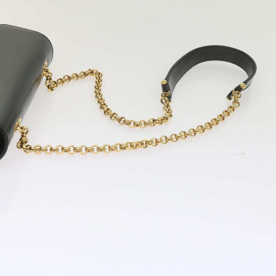 Chloe Chain Shoulder Bag Leather Black bs10630