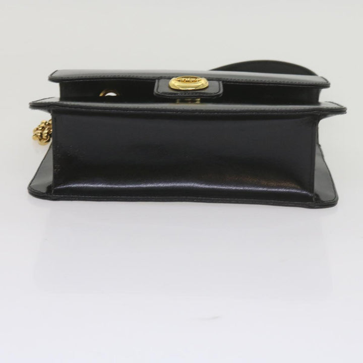 Chloe Chain Shoulder Bag Leather Black bs10630
