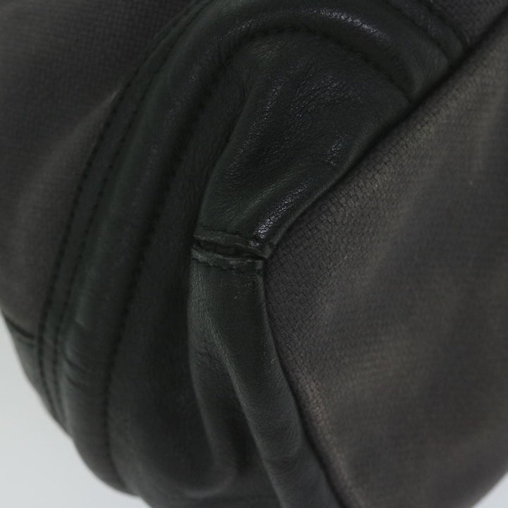 Burberry Shoulder Bag Canvas Gray Auth bs10635