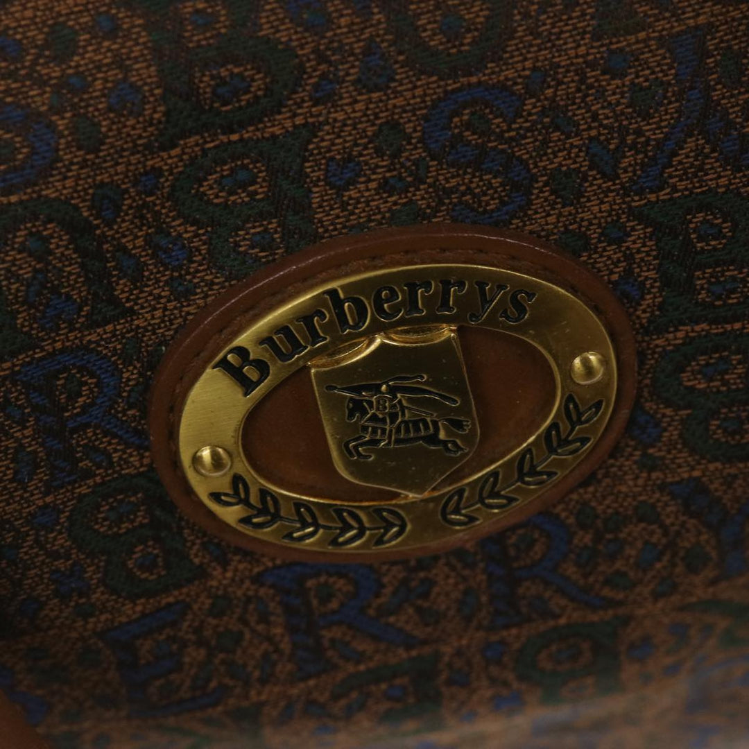 BURBERRYSs Hand Bag Canvas Brown Auth bs10724