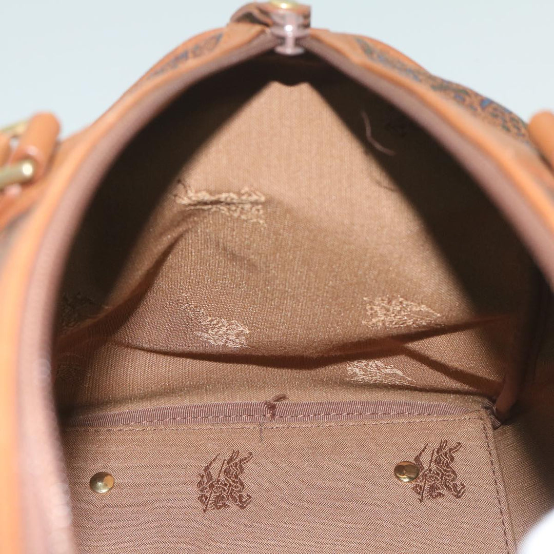 BURBERRYSs Hand Bag Canvas Brown Auth bs10724