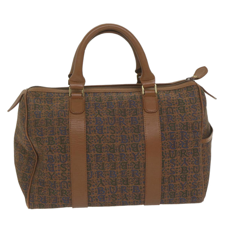 BURBERRYSs Hand Bag Canvas Brown Auth bs10724