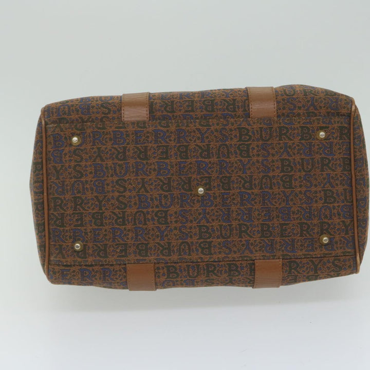 BURBERRYSs Hand Bag Canvas Brown Auth bs10724