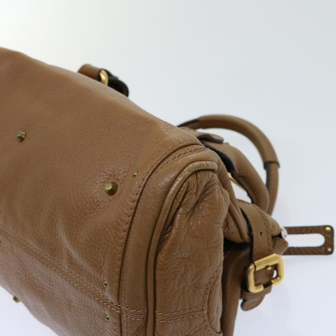 Chloe Paddington Hand Bag Leather Brown 01 09 51 5191 bs10726